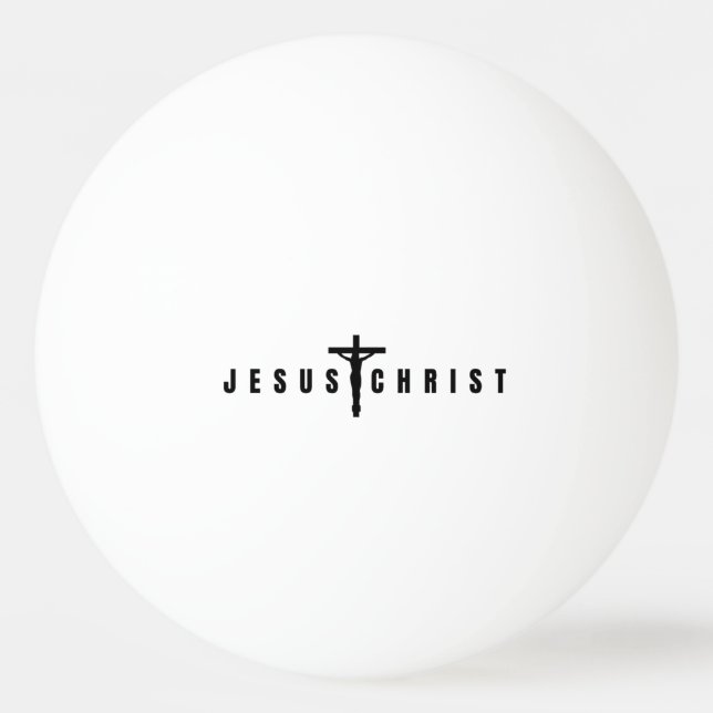 Jesus Christus Tischtennisball (Vorderseite)
