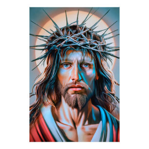 Jesus Christus trägt die Krone von Thorns Fotodruck