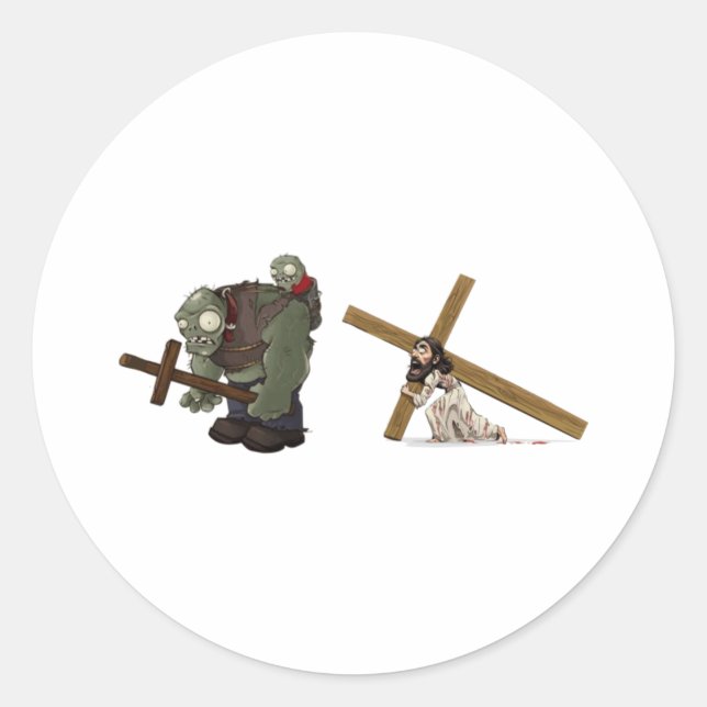Jesus Christus überraschender Sticker (Vorderseite)
