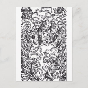 Jesus Christus und 12 Apostel Postkarte