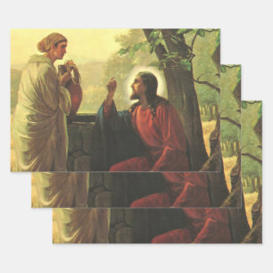 Jesus Christus und der barmherzige Samariter am Br Geschenkpapier Set