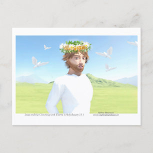 Jesus Christus und die Dornenkrone Postkarte