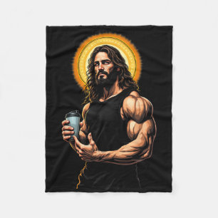 Jesus Christus und Eiweiß erschüttern Christliches Fleecedecke