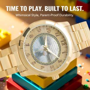 Jesus Christus und Johannes Taufe Armbanduhr