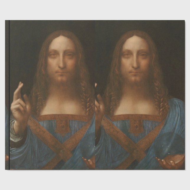 Jesus Christus von Leonardo da Vinci, Schmerz der  Geschenkpapier (Saum)