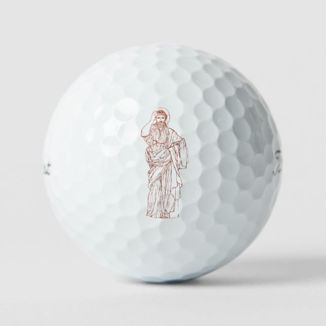 Jesus Christus von Nazareth Sohn Gottes Golfball (Vorderseite)
