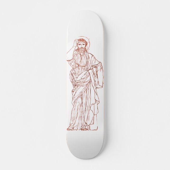 Jesus Christus von Nazareth Sohn Gottes Skateboard (Vorne)