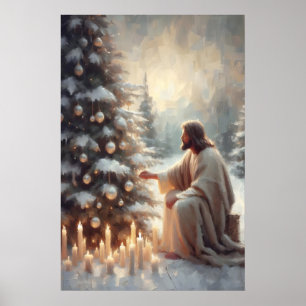 Jesus Christus Weihnachten Jesus Kunstwerk Evangel Poster