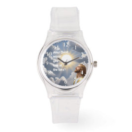 Jesus Christus würde Sie sich den Time Joke ansehe Armbanduhr