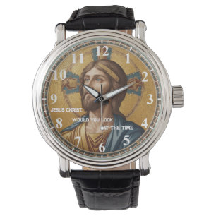 Jesus Christus würde Sie sich die Time Blue Gold a Armbanduhr