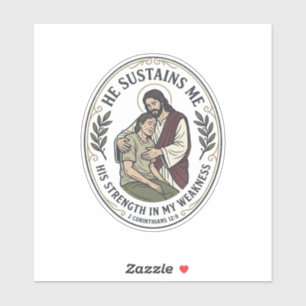 Jesus Chronische Krankheit Ermutigung T-Shirt Insp Aufkleber