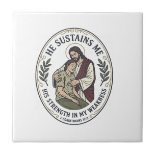 Jesus Chronische Krankheit Ermutigung T-Shirt Insp Fliese