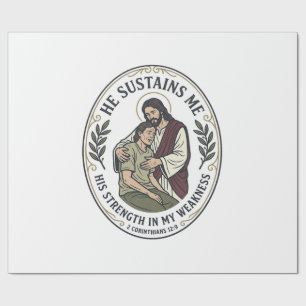 Jesus Chronische Krankheit Ermutigung T-Shirt Insp Geschenkpapier
