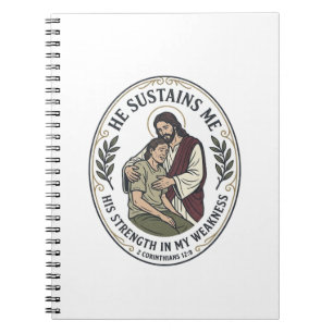 Jesus Chronische Krankheit Ermutigung T-Shirt Insp Notizblock