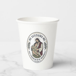 Jesus Chronische Krankheit Ermutigung T-Shirt Insp Pappbecher