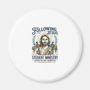 Jesus Church Merch Jugendcamp-Shirt Glaube Ba Magnet
