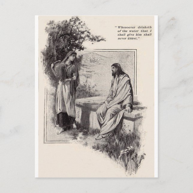 Jesus-Clip-Art-1 Postkarte (Vorderseite)