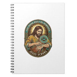 Jesus Club Handstempel wird nicht Morgenhumor abwa Notizblock