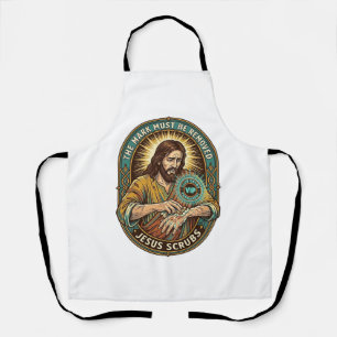 Jesus Club Handstempel wird nicht Morgenhumor abwa Schürze