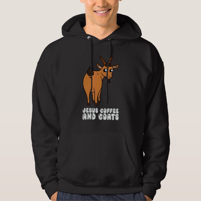 Jesus Coffee And Goats Hoodie (Vorderseite)