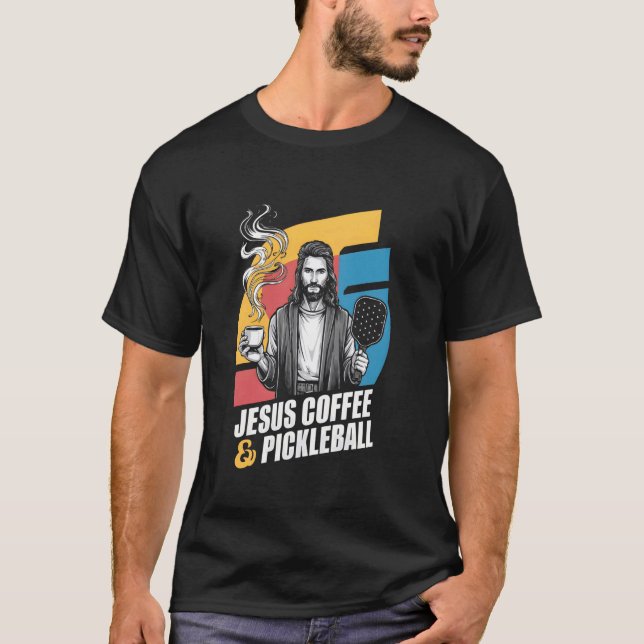 Jesus Coffee Pickleball T-Shirt (Vorderseite)