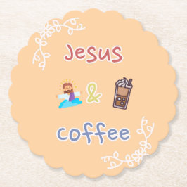 Jesus + Coffee Untersetzer