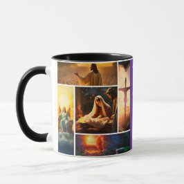 Jesus Collage Tasse