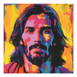 Jesus Colorado Pop Art Fotodruck