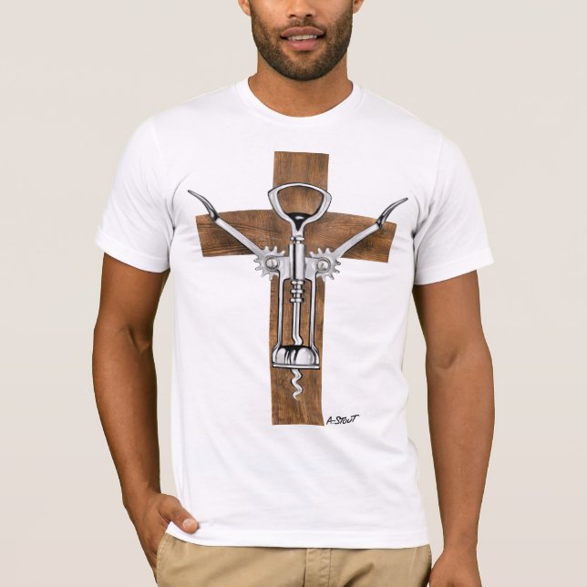  JESUS CORKSCREW T-Shirt (Vorderseite)