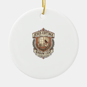 Jesus Cottage Fenster Licht Jesus Cottage Fenster Keramik Ornament