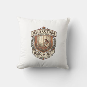 Jesus Cottage Fenster Licht Jesus Cottage Fenster Kissen