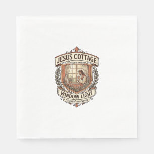 Jesus Cottage Fenster Licht Jesus Cottage Fenster Serviette