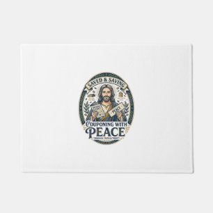 Jesus Coupon Second-Hand Frugal-Shirt Glaube-basie Fußmatte