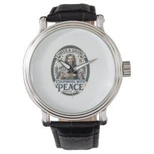 Jesus Coupon Sparsam T-Shirt Glaube Basiertes Desi Armbanduhr