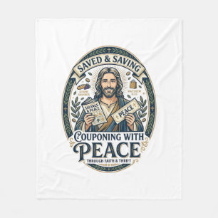Jesus Coupon Sparsamkeits-Shirt Glaube Basiertes D Fleecedecke
