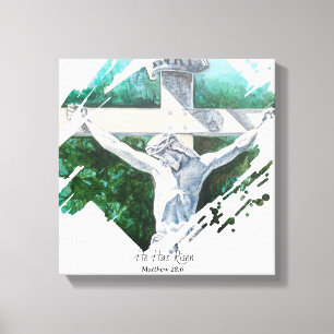 Jesus Cross Bible Verse Faith Canvas Print Leinwanddruck