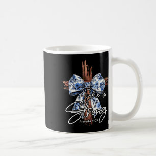 Jesus Cross Blumenblauer Coquette Bow sie ist star Kaffeetasse