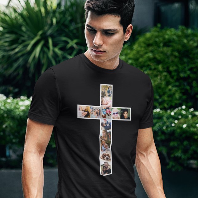 Jesus Cross Foto Collage T-Shirt (Von Creator hochgeladen)