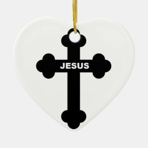 JESUS CROSS KERAMIK ORNAMENT