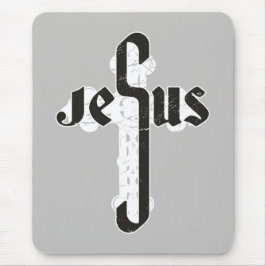 Jesus Cross Mousepad
