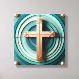 Jesus Cross Stretching Canvas Print Leinwanddruck