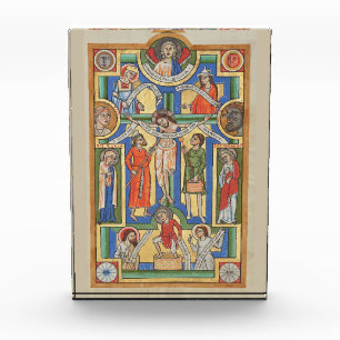 Jesus Cruciated Medieval Beleuchtung Fotoblock