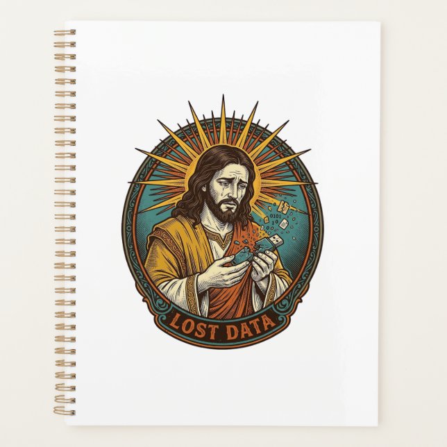 Jesus Crushed USB Flash Drive Lost Data Humor_1 Planer (Vorderseite)
