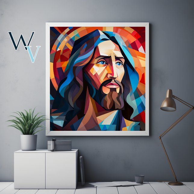 Jesus Cubism Art Poster (Von Creator hochgeladen)