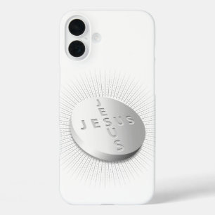 Jesus Cures Pill - Christlicher religiöser Glauben iPhone 16 Plus Hülle