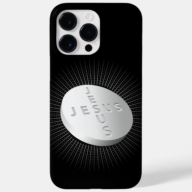 Jesus Cures Pill - Christlicher religiöser Glauben Case-Mate iPhone Hülle (Rückseite)