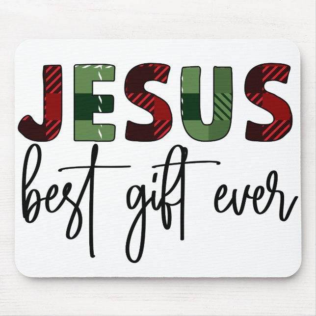 Jesus das beste Geschenk aller Weihnachten Gott Ge Mousepad (Vorne)