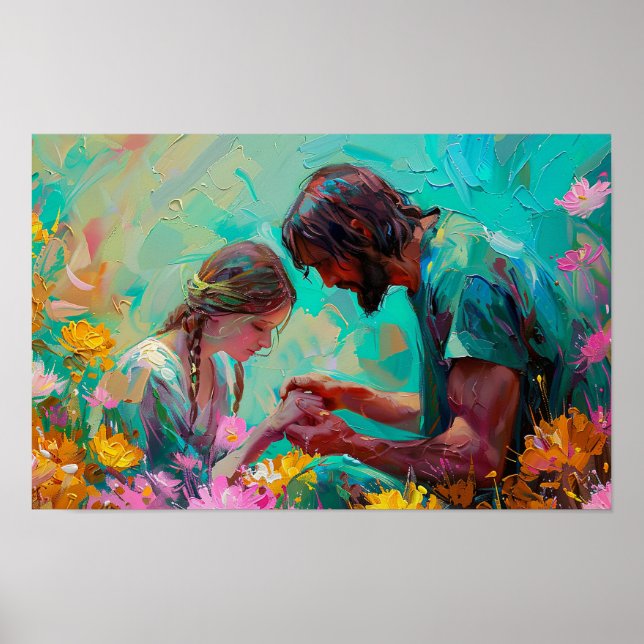 Jesus das göttliche Physikerplakat Poster (Vorne)