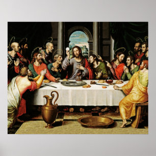 Jesus das letzte Abendposter - Ultima Cena Poster