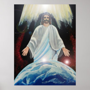 Jesus, Das Licht der christlichen Welt Poster